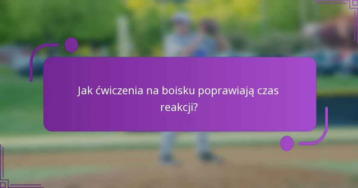 Jak ćwiczenia na boisku poprawiają czas reakcji?